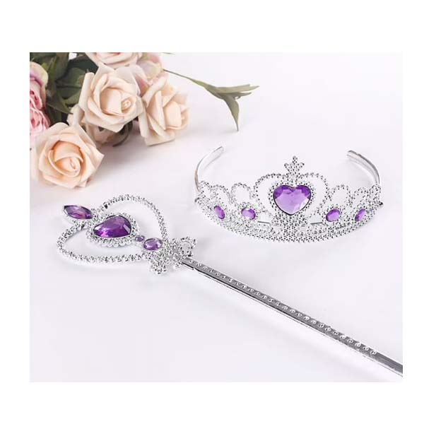 Princess Crown & Wand Wearable Set